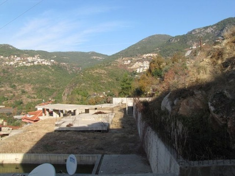 Traumsicht auf den Burgberg Alanya und das Mittelmeer