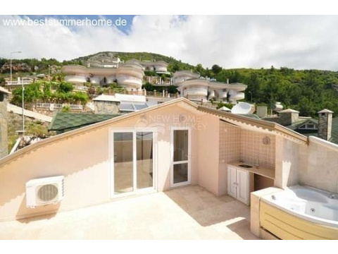 Schön eingerichtete Luxus-Villa mit freiem Blick auf Das Mittelmeer und Alanya