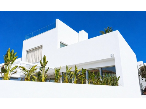 Moderne Architektur mit durchdachtem Raumkonzept - Dachterrasse mit Panoramablick und Geländer