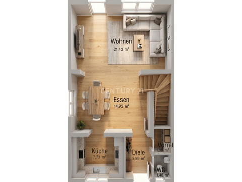 Grundriss des Erdgeschosses