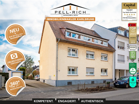 Haus kaufen in Karlsruhe, mit Garage, mit Stellplatz, 680 m² Grundstück, 403,4 m² Wohnfläche, 12 Zimmer