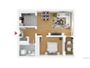 Etagenwohnung kaufen in Lebach, 56 m² Wohnfläche, 2 Zimmer