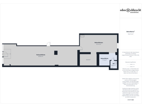 Verkaufsfläche mieten, pachten in Oldenburg (Oldb), 58,5 m² Verkaufsfläche