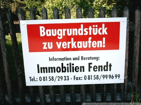 wir verkaufen auch Ihr Grundstück