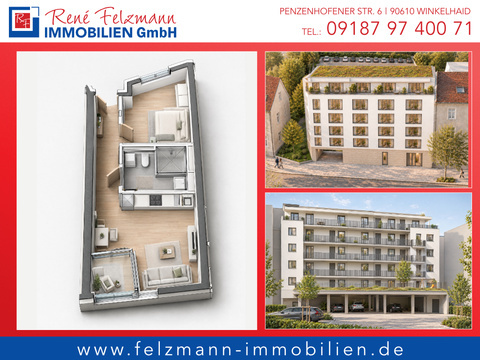 Etagenwohnung kaufen in Nürnberg, 41,57 m² Wohnfläche, 2 Zimmer