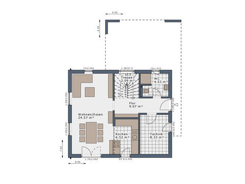 Grundriss Erdgeschoss