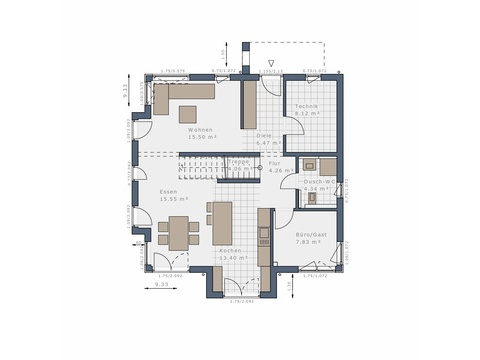 Grundriss Erdgeschoss