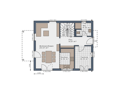 Grundriss Erdgeschoss