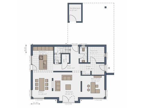 Grundriss Erdgeschoss
