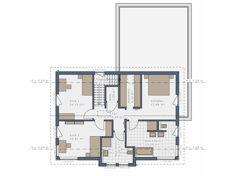 Grundriss Obergeschoss