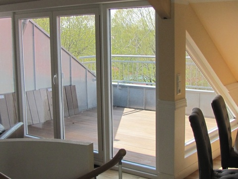 Blick auf die Terrasse