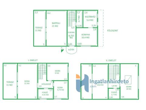 Einfamilienhaus kaufen in Veresegyház, 400 m² Grundstück, 150 m² Wohnfläche, 6 Zimmer