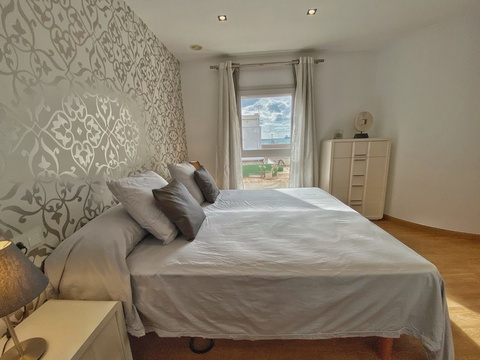 Schlafzimmer mit Meerblick