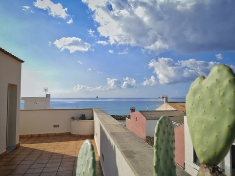 Dachterrasse mit Meerblick