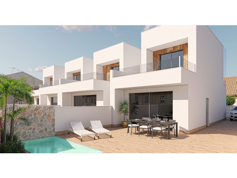 Villa kaufen in Pilar de la Horadada, mit Stellplatz, 160 m² Grundstück, 95 m² Wohnfläche, 4 Zimmer