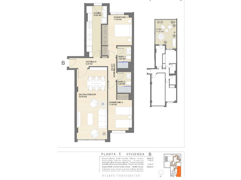 Etagenwohnung kaufen in Cartagena, mit Garage, 78 m² Wohnfläche, 3 Zimmer