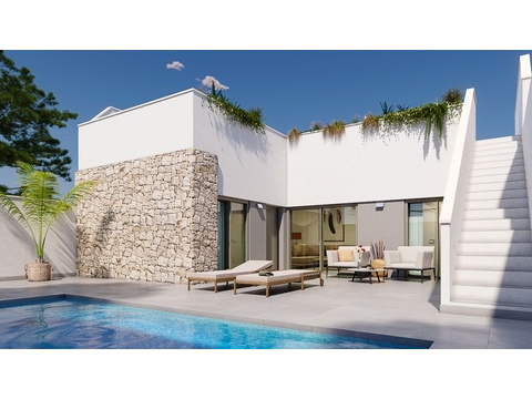Villa kaufen in Pilar de la Horadada, mit Stellplatz, 140 m² Grundstück, 80 m² Wohnfläche, 3 Zimmer