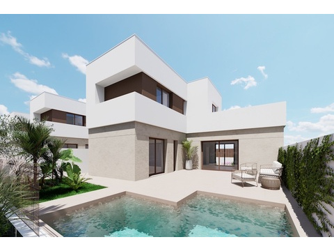 Villa kaufen in Los Alcázares, 202 m² Grundstück, 129 m² Wohnfläche, 4 Zimmer