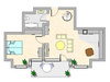 Dachgeschosswohnung mieten in Coswig, mit Garage, 78,97 m² Wohnfläche, 3 Zimmer