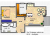 Etagenwohnung mieten in Radeburg, mit Stellplatz, 64,9 m² Wohnfläche, 2 Zimmer