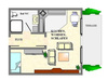 Wohnung mieten in Radeburg, 40 m² Wohnfläche, 1 Zimmer