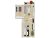 Dachgeschosswohnung mieten in Diera-Zehren, mit Stellplatz, 46 m² Wohnfläche, 2 Zimmer