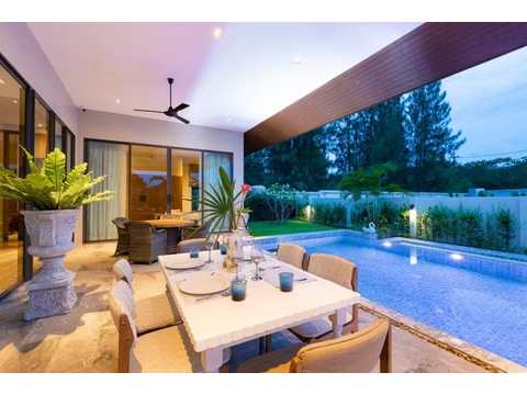 Villa kaufen in Hua Hin, mit Stellplatz, 452 m² Grundstück, 126 m² Wohnfläche, 5 Zimmer