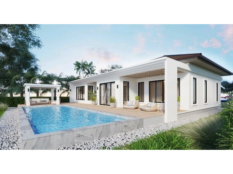 Villa kaufen in Hua Hin, 435 m² Grundstück, 103 m² Wohnfläche, 3 Zimmer