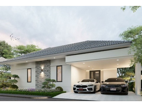 Villa kaufen in Hua Hin, mit Stellplatz, 340 m² Grundstück, 198 m² Wohnfläche, 3 Zimmer