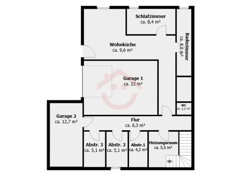 Grundriss - 1. Untergeschoss