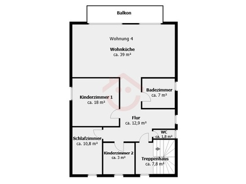 Grundriss - 1. Obergeschoss