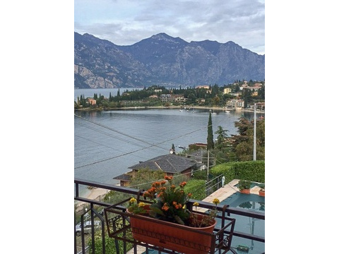 Blick vom Balkon