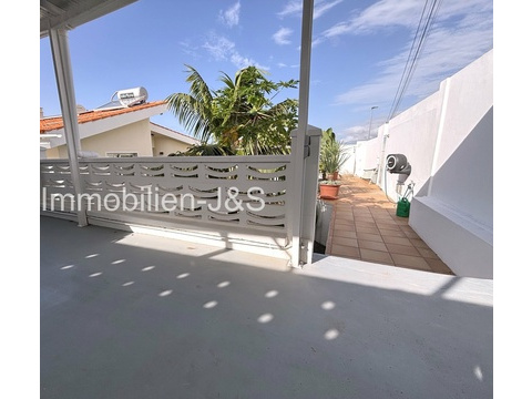 Blick aus dem Carport