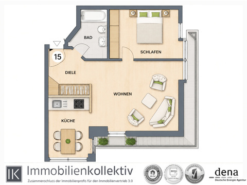 Grundriss Whg. 15