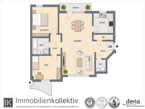 Grundriss Whg. 24