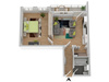 Etagenwohnung kaufen in Neusäß, 44,3 m² Wohnfläche, 2 Zimmer