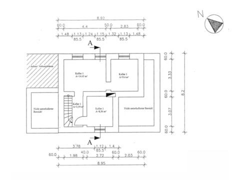 Grundriss KG - Wohnung 1