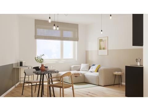 Loft, Studio, Atelier mieten in Münster, mit Stellplatz, 36 m² Wohnfläche, 1 Zimmer