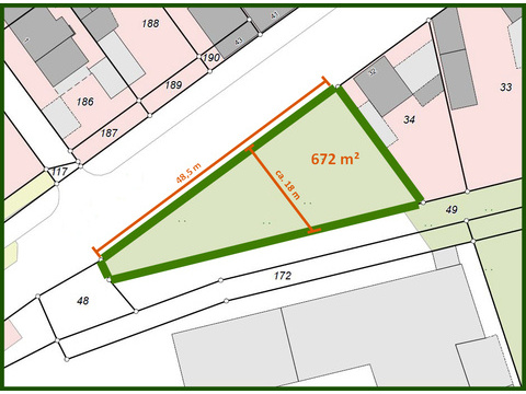 Gewerbegrundstück kaufen in Sankt Augustin, 672 m² Grundstück