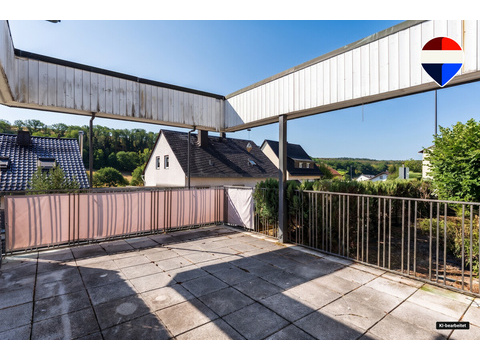 Terrasse der Erdgeschosswohnung