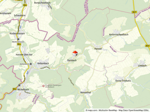Lageplan der Umgebung