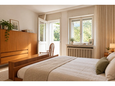 Schlafen 1 OG mit Balkon
