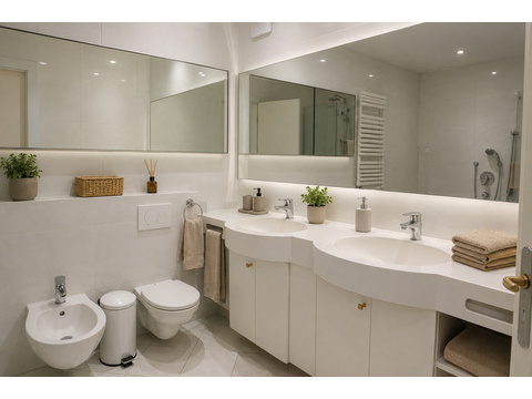 Bad mit Wanne, Dusche, Bidet