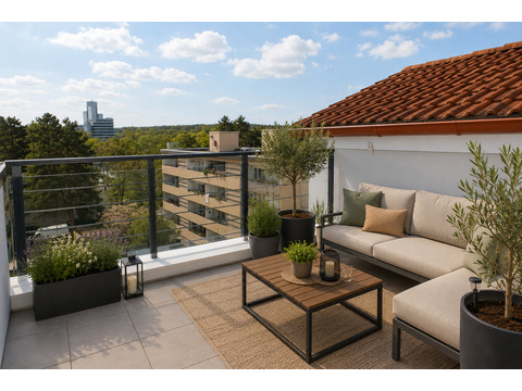 Dachterrasse mit Blick