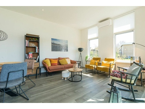 Luxe Woonkamer Duinvilla Schouwen Duin Extra Hoog Plafond Airco005