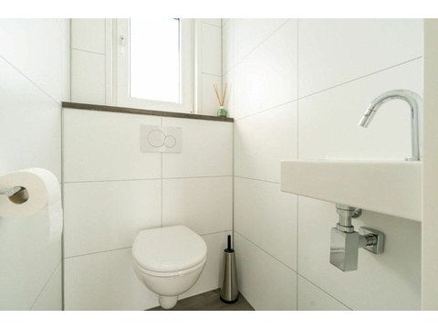 Luxe Badkamer Duinvilla Schouwen Duin Witgoedaansluiting Vloerverwarming001