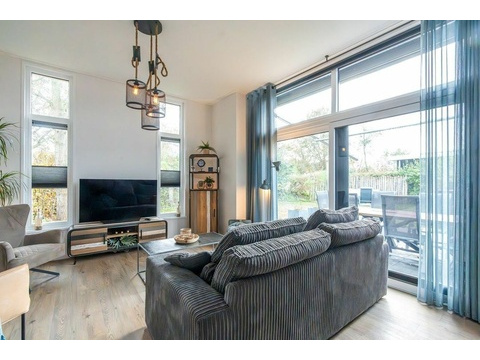 Luxus Wohnzimmer Premium Chalet Schouwen Duin Klimaanlage Fußbodenheizung002