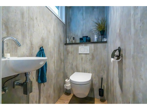 Luxus Badezimmer Premium Chalet Schouwen Duin Begehbare Dusche Doppel Waschtischmöbel002