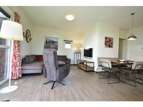 Haus Ouddorp Wohnzimmer Garten Zugang Wintergarten Offenes Dach Strand04
