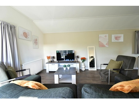 Ferienhaus EuroParcs De Rijp Wohnzimmer Offene Aufteilung003
